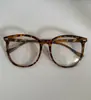 Gafas Retro con Estampado de Leopardo Anti Luz Azul para Mujer con Miopía Prescrita Cara Redonda Montura Grande Lisa Monturas de Ojo Escarchadas para Mujer