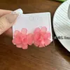 Pendientes de Tachuela de Temperamento Dulce Estilo Francés de Nicho de Gama Alta Versátiles Pendientes Estilo Vacaciones de Hada Pendientes de Flor Pequeña