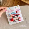 Pinzas para el pelo de niños de colores dulces, estilo japonés y coreano, con flores de dibujos animados de colores, pinzas para flequillo lateral para niñas y pasadores para bebés, accesorios para el pelo