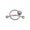 Hebilla de Nudo para Ropa Fija Artefacto Cintura Broche de Perla Metal Perla Hebilla para Prenda Hebilla para Toalla de Seda Aleación Hebilla Decorativa