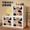 Gabinete de mesa, armário de armazenamento, estante modular, estante de mesa com portas de armário, gabinete baixo, armazenamento e organização