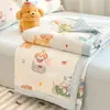 Colcha de Algodón Lavado, Colcha de Verano Refrigerante, Colcha de Aire Acondicionado para Niños, Colcha para Estudiantes de Todas las Estaciones, Colcha de Primavera y Otoño, Colcha Fina de Verano para Jardín de Infancia