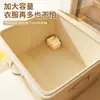 Caja de Almacenamiento Plegable Portátil de Gran Capacidad con Tapa para Organización de Ropa en Dormitorio del Hogar, Cesta para Almacenamiento de Juguetes y Bocadillos en Sala de Estar