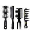 Atacado Transfronteiriço Conjunto de Pentes Masculinos Estilo Retrô Pente Grande para Topete Pente de Dentes Largos Pente de Osso para Penteado Pente de Nove Fileiras