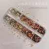 Kaniumeilade Lentejuelas para Arte de Uñas de Puntos y Estrellas Otoño Invierno Nuevo Marrón Caramelo Pegatinas de Decoración de Uñas Ultra Delgadas Versátiles