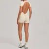 Macacão Body Levanta Bumbum Transfronteiriço com Decote Profundo nas Costas, Macacão Justo para Esportes, Fitness e Corrida 12142