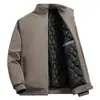 Chaqueta de forro polar para papá 2022 otoño e invierno Nueva chaqueta casual cálida engrosada para personas de mediana edad y mayores ropa de invierno
