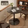 Mesa de Centro Redonda para Sala de Estar, Pequena Mesa Redonda Estilo Tulipa para Recepção de Lazer e Negociação, Pequena Mesa de Chá Estilo Americano para Varanda