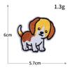 Perro de caricatura gatito ardilla animal adorable bordado tela pegatinas parche bordado para ropa parche diy insignia de parche venta al por mayor