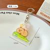 Capabala chaveiro bonito capivara acrílico pingente estudante mochila lápis estojo decoração pequenos acessórios pequeno presente
