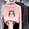Camiseta base de cuello alto para niños, camiseta de manga larga cálida con forro polar para otoño e invierno, para niñas y niños mayores, hecha de forro polar alemán, adecuada como capa interior para el otoño