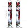 Banner de Porche de Muñeco de Nieve Navideño Parejas Colgantes de Puerta Principal de Invierno Adecuado para Decoración de Pared de Entrada de Jardín Navideño