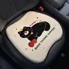Nuevos cojines de asiento de coche de invierno, fundas de asiento de coche de felpa con gel, diseño lindo de gato de dibujos animados, para usar en vehículos