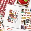Stickers Infeel.Me Cuatro Estaciones Radio Estilo Japonés Manual de Comida Funda para Teléfono Móvil Álbum de Fotos Tarjeta Pequeña Decoración DIY Guka