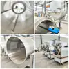 Máquina Comercial Sazonadora de Rodillos, Equipo Sazonador para Papas Fritas Tipo Rodillo de Velocidad Ajustable, Máquina Sazonadora de Alimentos Inflados de Acero Inoxidable