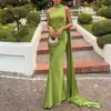 2026 Ropa Europea y Americana Transfronteriza para Mujer Vestido Largo de Sirena Ajustado con Escote Halter y Espalda Descubierta con Cintas