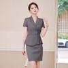 Traje profesional de manga corta para mujer, verano delgado, salón de belleza, hotel, gerente de recepción, herramienta, joyería, overol