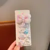 Pinza para el pelo de dibujos animados de la princesa Elsa para niños y niñas, Pasador de pelo con lazo lindo, Pinza para el flequillo de las niñas, Pinza para flequillo