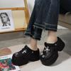 Sandalias de verano para mujer con plataforma y tacón alto de 9 cm, suela gruesa y suela gruesa, sin cordones, para playa