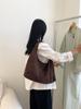 Otoño e Invierno Nuevo Bolso de Ante Casual Retro Moda Bolso de Hombro para Mujer Gran Capacidad de Alta Gama Bolso Tote Commuter para Mujer