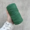 En Stock Cuerda de Algodón de Colores de 3 mm de Tres Hilos Cuerda Pura de Algodón para Tejido de Tapicería Rollos de 100.1 m de Cuerda para Manualidades Hechas a Mano