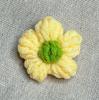 Lindo y Dulce Flor Puff Hecha a Mano Lana Crochet Pequeño Broche de Flor Flor Decorativa para Ropa Decoración para Bufanda Sombrero
