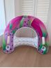 Juguete Acuático Inflable Nuevo Transfronterizo Silla Lounge en Forma de U de Fruta del Dragón Flotador Acuático Engrosado para Montar con Portavasos y Asa