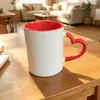 Canecas de cerâmica coloridas personalizadas com impressão por transferência térmica, canecas em branco para publicidade e promoção com fotos DIY