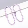 Cadena de Cuentas Redondas Pintadas de Colores, Grosor 2.4 mm, Cadena para Bolsos DIY, Accesorios de Cadena de Cuentas