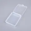 Caja Rectangular Transparente de Plástico PP Caja para Maquillaje en Polvo Caja para Esponjas de Lavado Facial Caja de Almacenamiento Caja de Maquillaje Caja de Empaque para Tarjetas y Accesorios de Coche