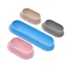 Comedouro de silicone transfronteiriço personalizado para vários gatos, comedouro de silicone inclinado para proteção do pescoço, comedouro de silicone estendido para cães