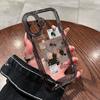 Adecuado para Carcasa de Teléfono Estética Nicho Apple 17, Estilo Hada Transparente 15Promax Etiqueta Rosa P70Pro