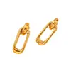 Aretes Colgantes para Mujer de Acero Inoxidable al por Mayor con Chapado en Oro de 18K PVD Son Frescos y Versátiles para el Verano.