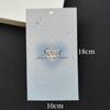 10x 18 colección tarjeta trasera cadena para teléfono móvil llavero colgante de tarjeta trasera bolsa de embalaje de cartón decoración materiales de tarjeta de embalaje