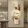 Pinturas decorativas de entrada e sala de estar transfronteiriças, luzes LED, parede de fundo de sofá vertical, novo estilo chinês, de alta qualidade, arte de parede criativa