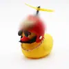 Decoração de Carro Pato Amarelo Pequeno, Capacete Tendência do Tiktok para Carros e Motos, Pato Quebra-Vento Estilo Celebridade da Internet Acessório para Carro