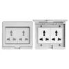 Comercio Exterior Ip55 Estándar Europeo Exterior Impermeable y a Prueba de Lluvia Enchufe de Interruptor Montado en Superficie Exterior 16A Estándar Alemán Estilo Británico Multifunción