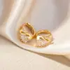 Moda Europea y Americana Más Vendidos Pendientes de Cisne de Circonio Completo de Gama Alta Clásicos Súper Brillantes Versátiles Pendientes de Temperamento a la Moda