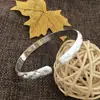 Pulseira estrelada prata de lei 999 feminina estilo étnico aberta simples moda para namorada gravação a laser