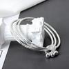 Explosiones de TikTok Pulsera Tres Vidas III para Mujer Caja de Regalo Flor Eterna Pulsera Tres Vidas III de Plata de Ley Regalo Tanabata