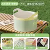 Balde de Água Portátil para Exterior com Torneira, Bolsa de Armazenamento de Água de Grande Capacidade, Balde para Frutas para Piquenique, Acampamento e Uso Doméstico, Balde de Gelo