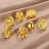 Europa y Estados Unidos joyería transfronteriza nicho diseño de moda sentido del diseño anillo de arco geométrico anillo articulado anillo anillo anillo anillo anillo anillo anillo exageración anillo abierto
