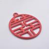 Aleación Aceite Goteo Cuatro Hojas Trébol Colgante DIY Joyería Paz y Alegría Artesanía Metálica Accesorios Pulsera Doble Felicidad Colgante