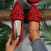 Sapatos Femininos Novos de Grande Tamanho Leves Bico Fino Outono/Primavera 2025 Sapatos Femininos Antiderrapantes com Laço Preto Cinza