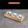Mesa de Barbacoa Coreana Vajilla Cuenco para Condimentos Acero Inoxidable Moderno Plato Pequeño para Salsa Dip Caja Dividida Olla Caliente Bandeja de Guarniciones de Nueve Compartimentos