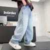 Jeans de Mezclilla para Niños Verano Estilo Delgado 2026 Ropa Nueva para Niños Mayores, Pantalones Anti-Mosquitos, Pantalones Largos de Verano para Niños