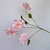 4 dalias artificiales para decoración de bodas, accesorios de fotografía, adornos, flores falsas para sala de estar, comedor, arreglo floral, flores de seda.