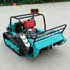 Cortador de Grama a Diesel com Tipo de Lâmina Rotativa para Capina em Pomar Controle Remoto Capinador 80cm de Largura de Corte Cortador