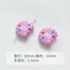 [Fantasía Rosa Morado] Cono de Queso Barnizado Cuentas de Estrella Cadena para Teléfono Cuentas Sueltas Accesorios DIY Material Cuentas