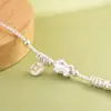 Pulsera de Plata Pura Rey Ciervo Dorado Diseño Artístico de Nicho DIY Hecho a Mano Pixiu Trenzado de Buena Fortuna Joyería para Mujer Nueva Llegada